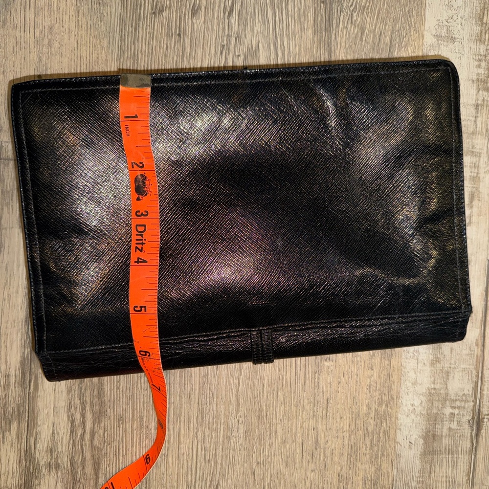 Genuine Leather Morris Moskowitz Black Clutch - Picture 4 of 5